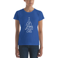 I Run on Jesus and Essential Oils {Women's short sleeve t-shirt}