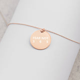 FEAR NOT 365 Engraved Sterling Silver Necklace